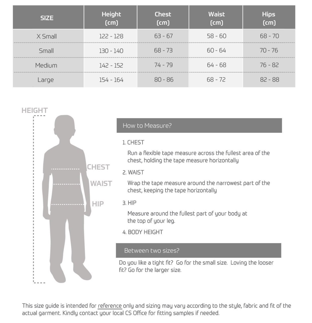 Cycling Size Guide – Champion System Canada