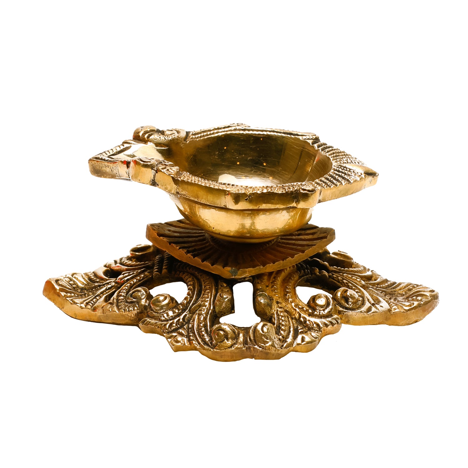 Traditional Brass Diya | Ragaarts - Brass Diya for Puja