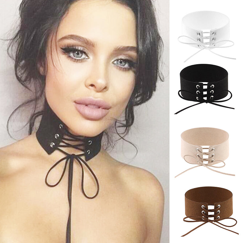 tie up choker necklace