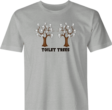 funny toiletries toilet trees play on words t-shirt