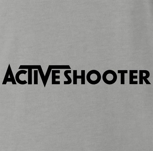 Unisex Heavy Cotton Tee Active Shooter Funny Shirt 