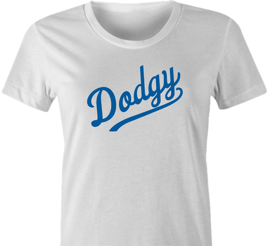 Hilarious Los Angeles Dodgy Baseball T-Shirt Men's Tee / White / 3X