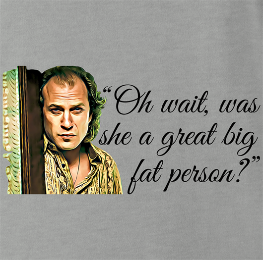 Big Bad Tees Hilarious Buffalo Bill Silence of The Lambs Pro Football T-Shirt Men's Tee / Ash / M