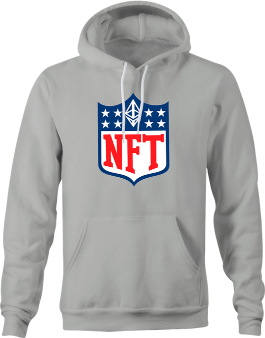 Hilarious NFT Crypto NFL Parody T-Shirt Men's Tee / Ash / 2x