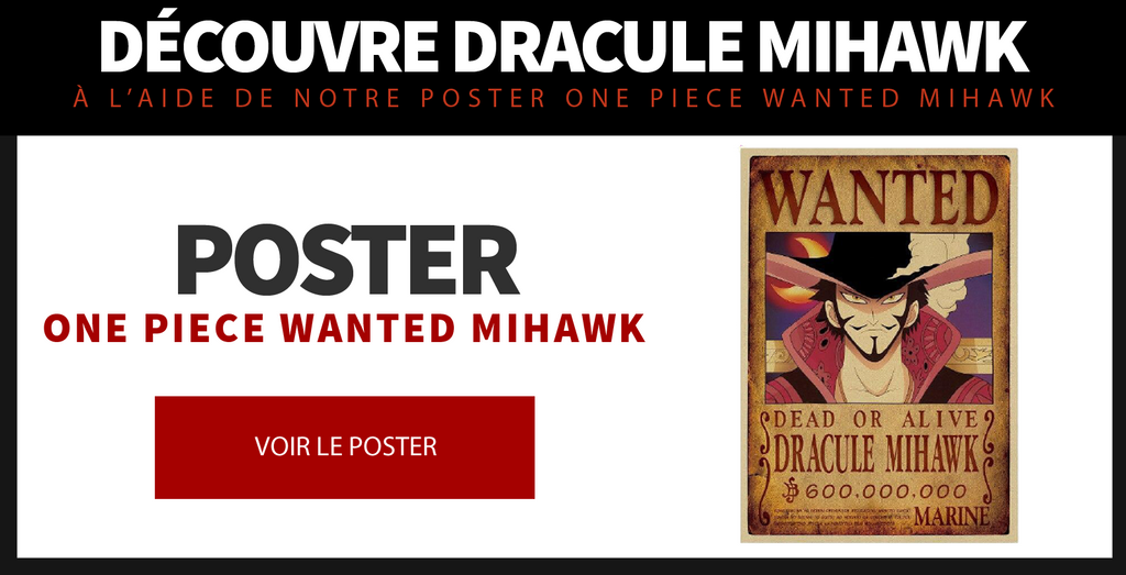 Poster One Piece Wanted Mihawk