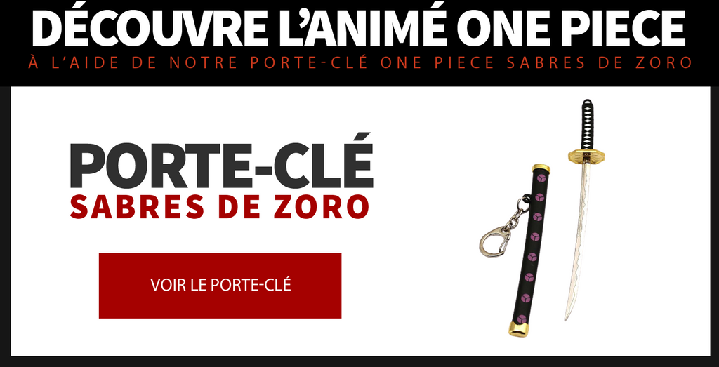 One Piece Zoro's Sabers Keychain
