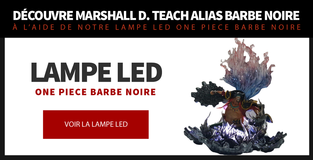 Lampe LED One Piece Barbe Noire