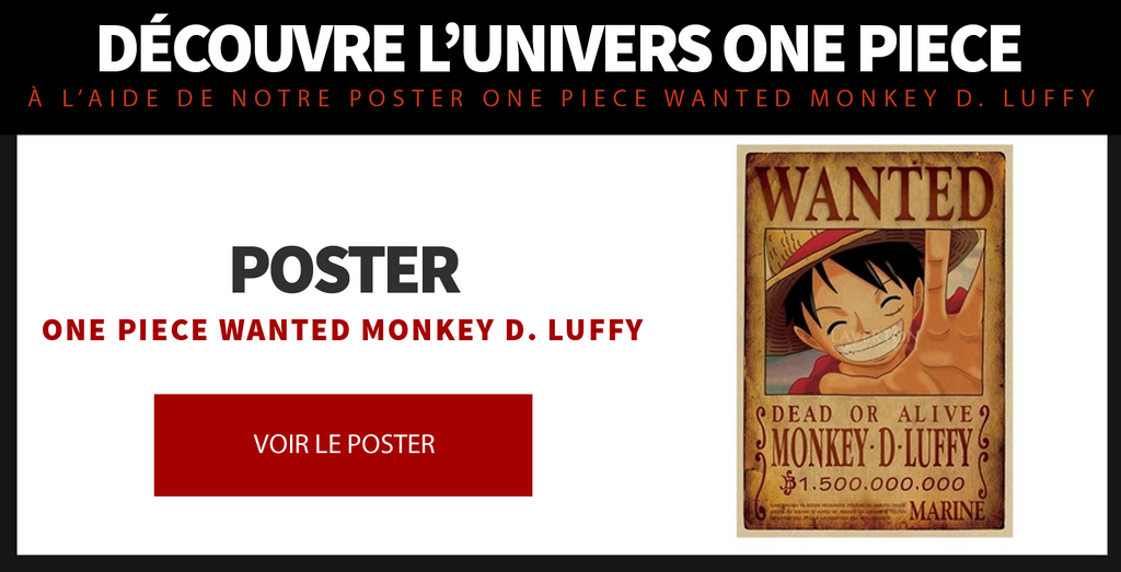 Poster One Piece Wanted Monkey D. Luffy