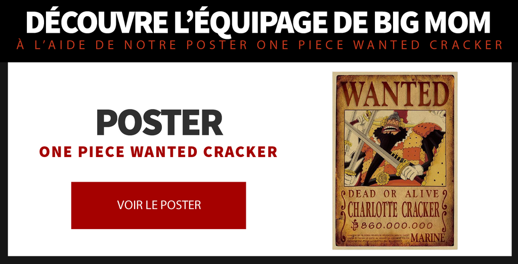 Poster One Piece Wanted Cracker