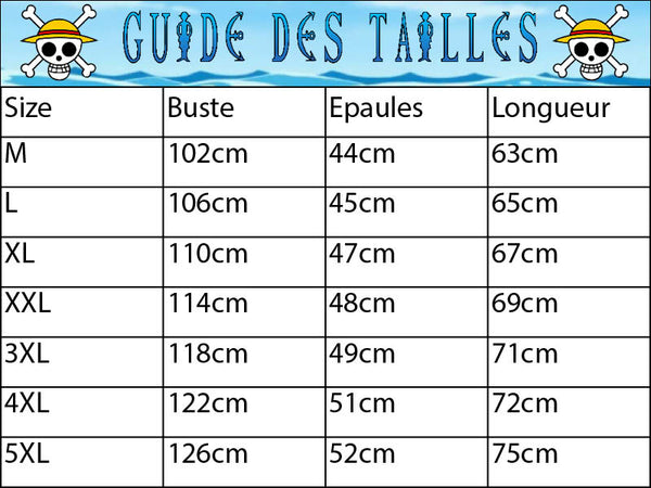 Guide des tailles