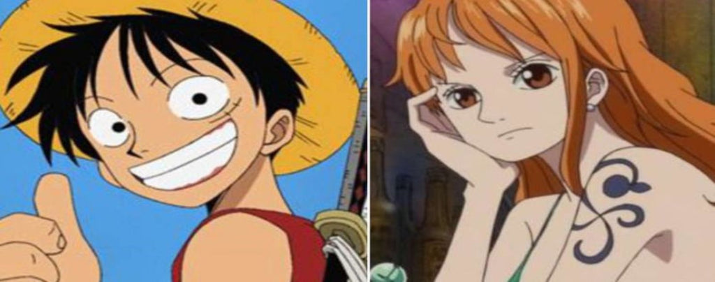 Luffy and Nami