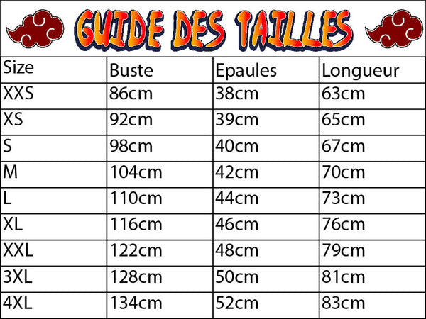 Guide des tailles