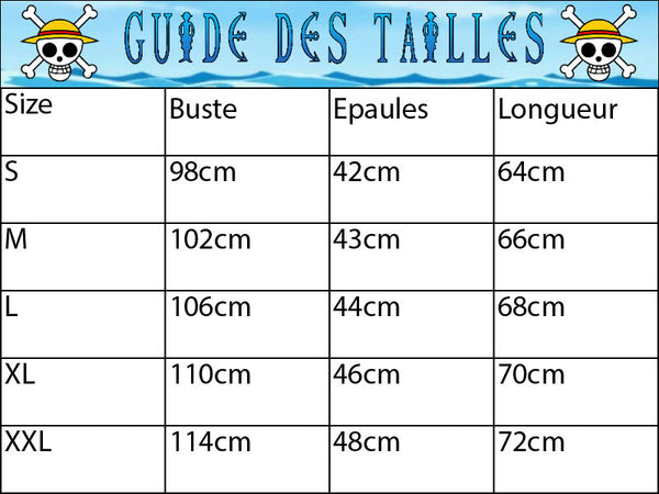 Guide des tailles