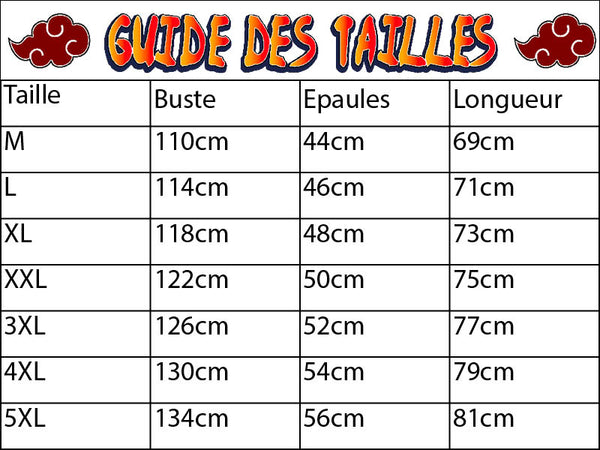 Guide des tailles