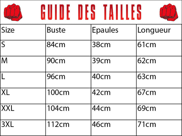 Guide des tailles