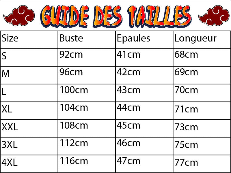 Guide des Tailles