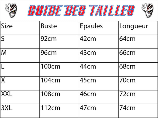 Guide des tailles