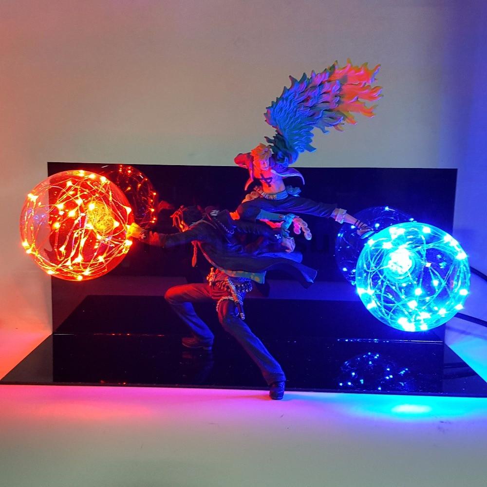 Lampe 3D One Piece Ace et Marco