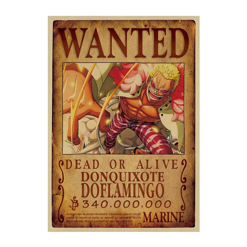 Poster Wanted Doflamingo One Piece Manga Zone