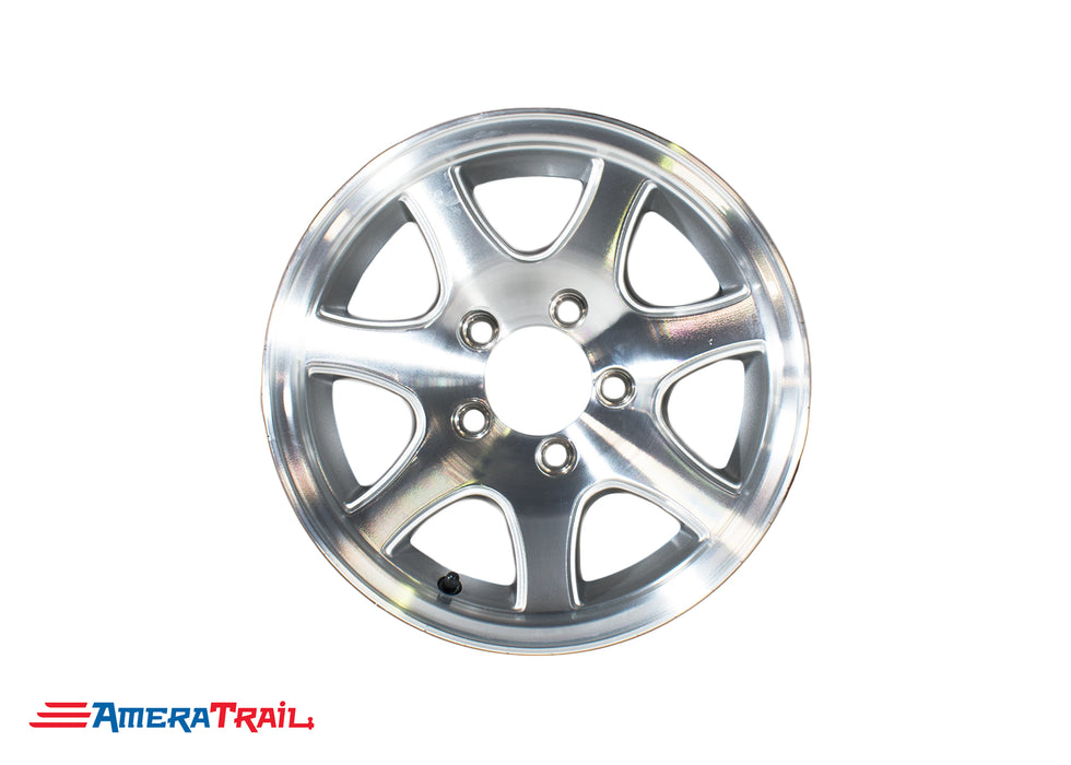 13 inch 5 lug aluminum trailer wheels