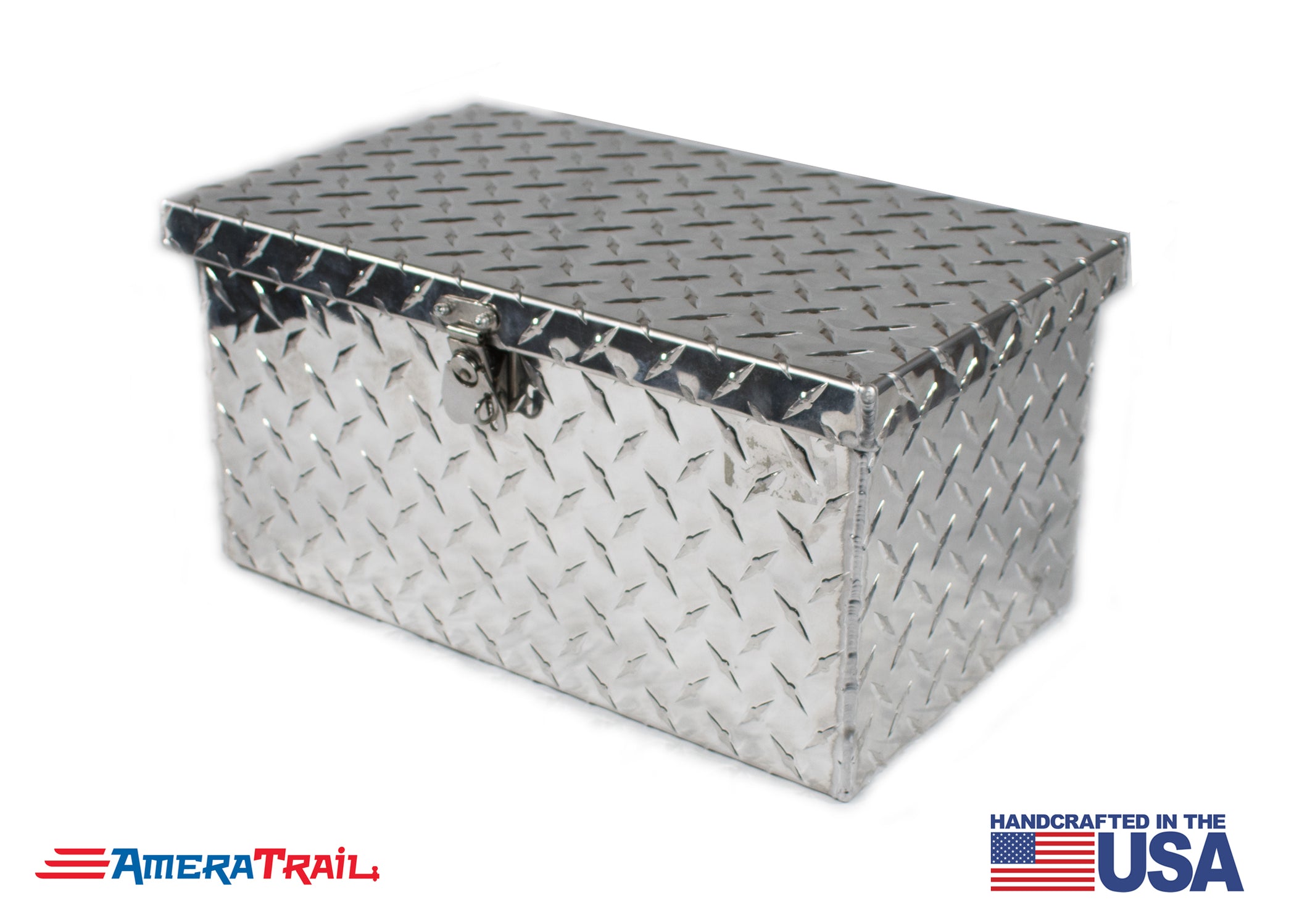 Mini Diamond Plate Tool Box , Pad Lock Latch - RDS — AmeraTrail Parts