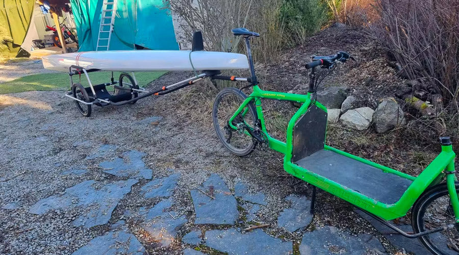 reacha bicycle trailer em electric cargo bike