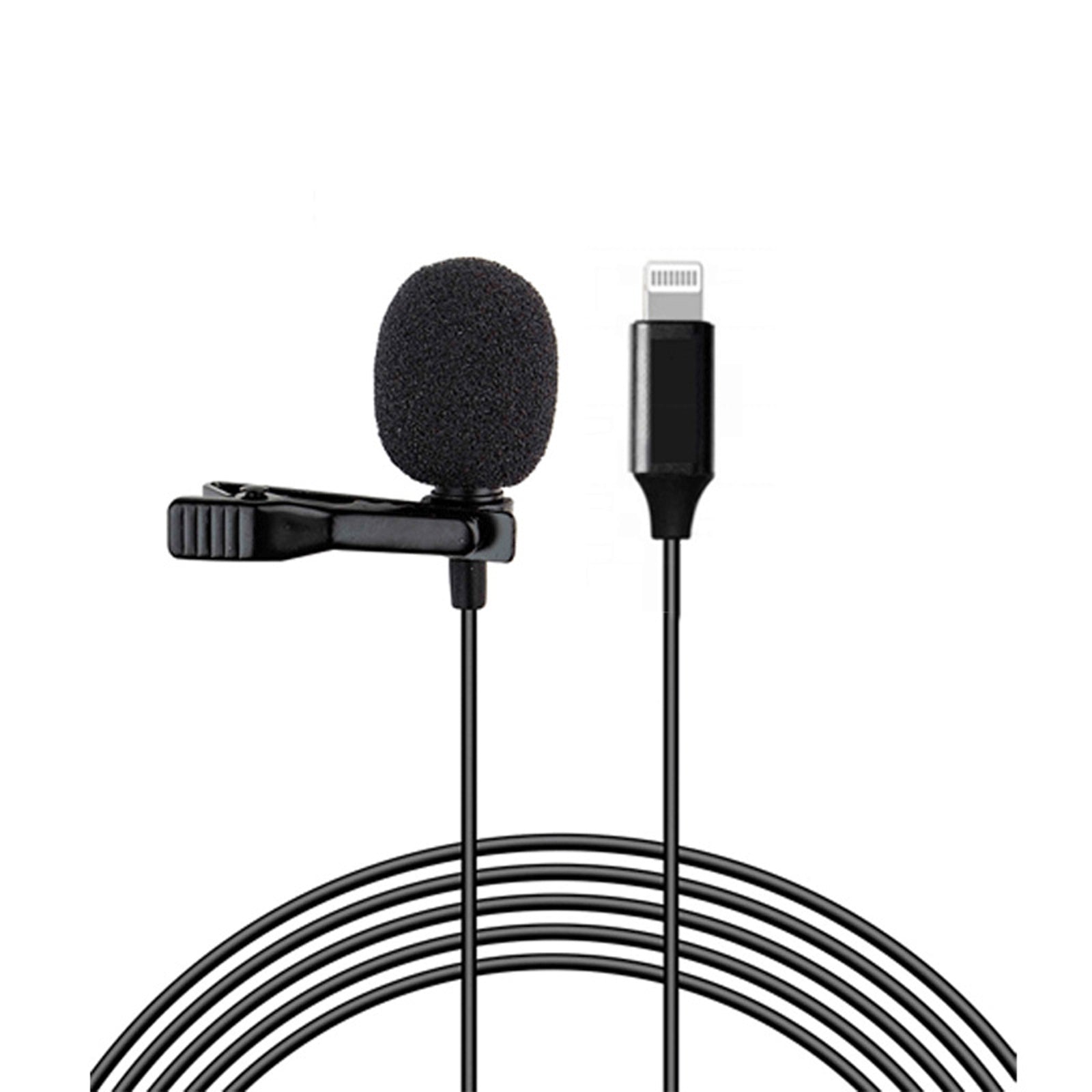 Clip On Lapel Lavalier Microphone for iPhone iPad Lightning Connector –  Micronic Microphones