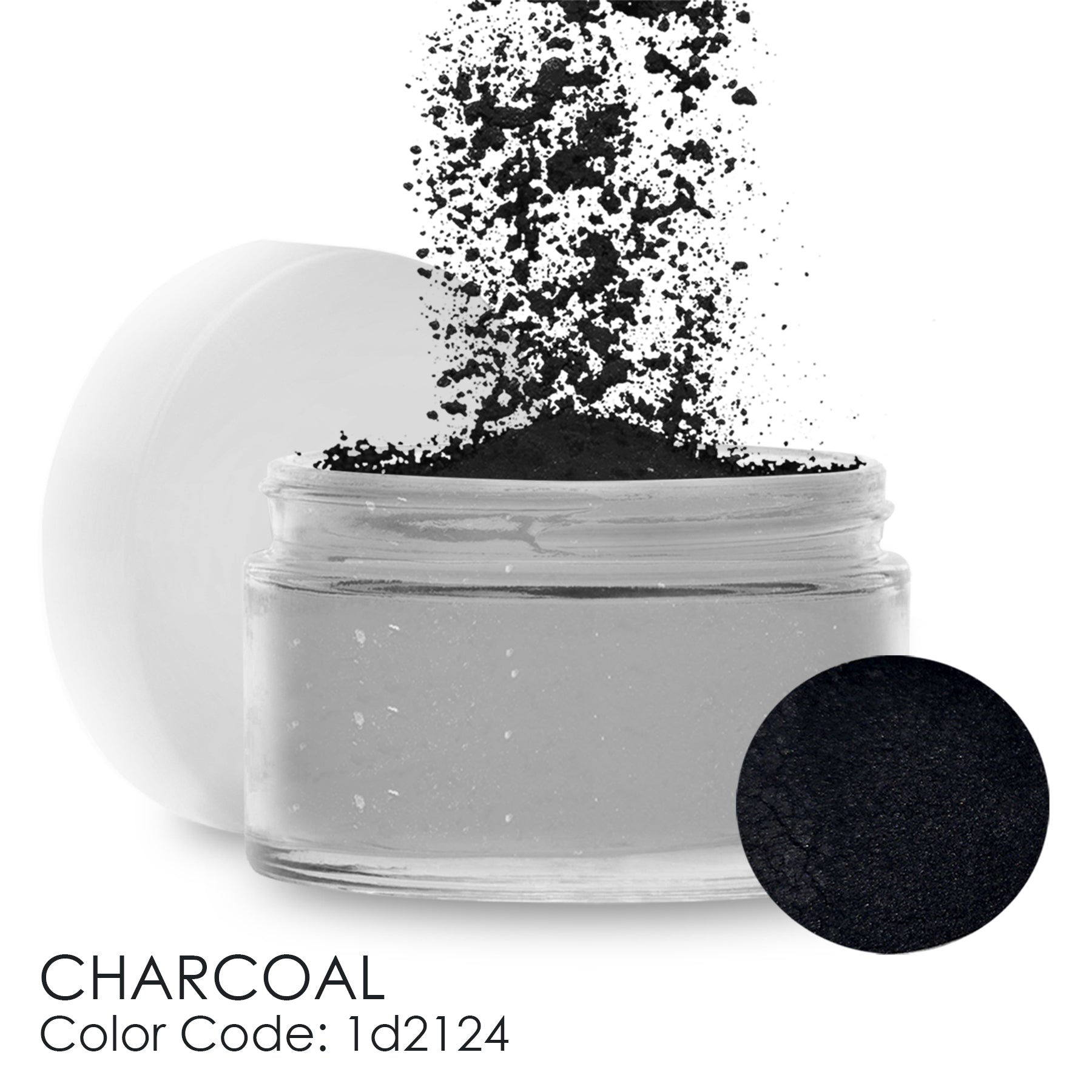 Powder Pigment - Metallic Charcoal Black