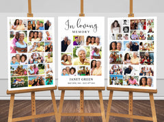 In Loving Memory Funeral Photo Display