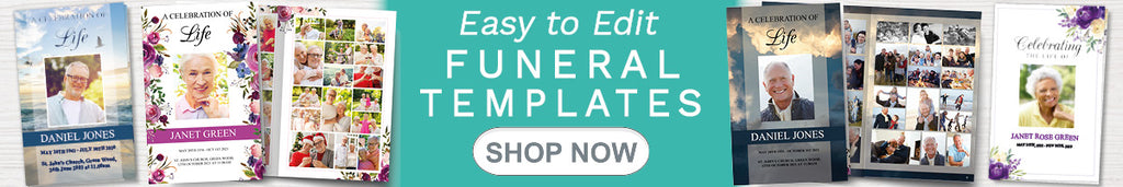 Easy to Edit Funeral Templates