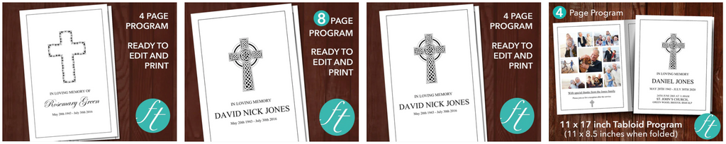 Catholic Funeral Program Templates