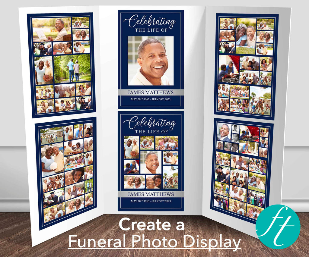 Funeral Memory Board in Classic Blue.jpg