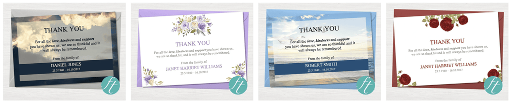 Funeral Thank You Cards