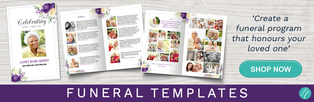 Use a printable funeral program template to honor your loved one