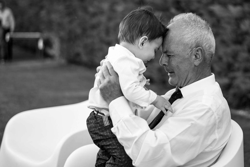 Man with his grandson for example obituary