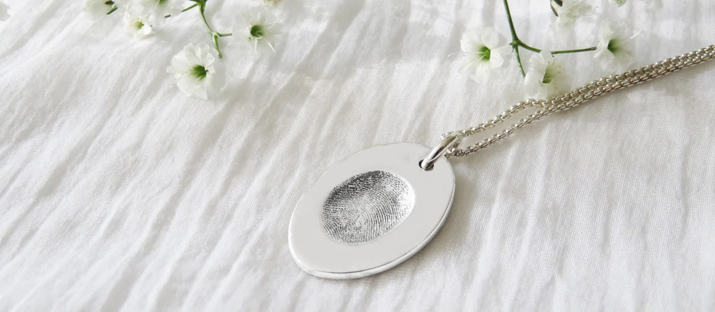 Fingerprint memorial jewellery