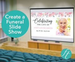 Pink Blush Funeral Slide Show