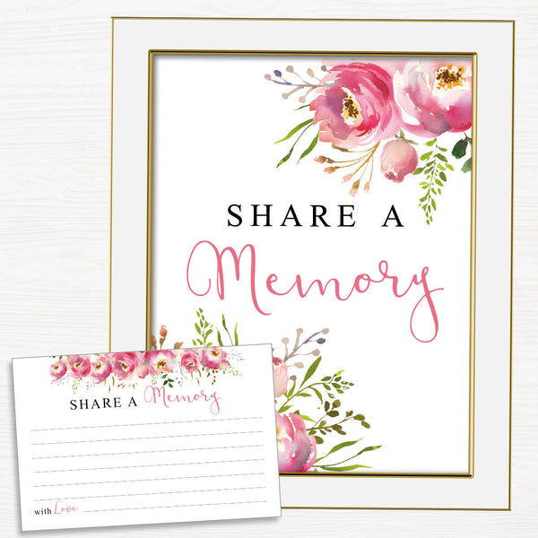 Share a Memory Cards and Sign