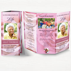 Trifold Funeral Programs