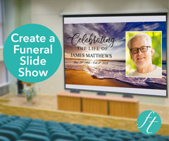 Waves Funeral Slide Show Template