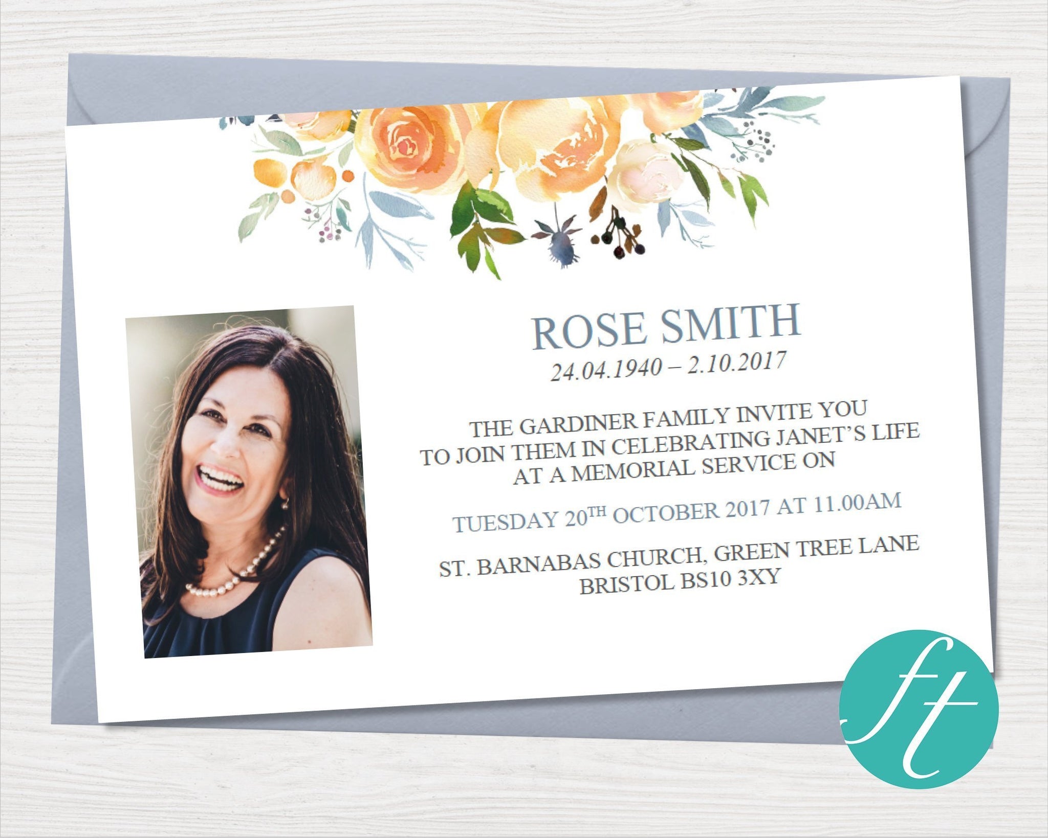 funeral-invitation-card-yellow-rose-funeral-templates