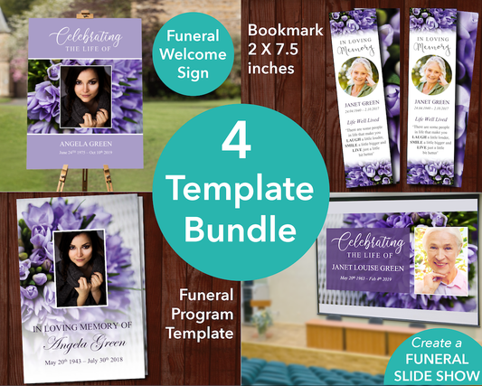 Funeral Programs Plus Matching Templates Tagged For Women Funeral