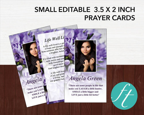 Funeral Prayer Cards Templates