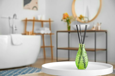 Scenting a room with essential oil reed diffusers
