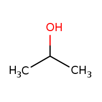 structure of isopropyl alcohol used in hand sanitizers