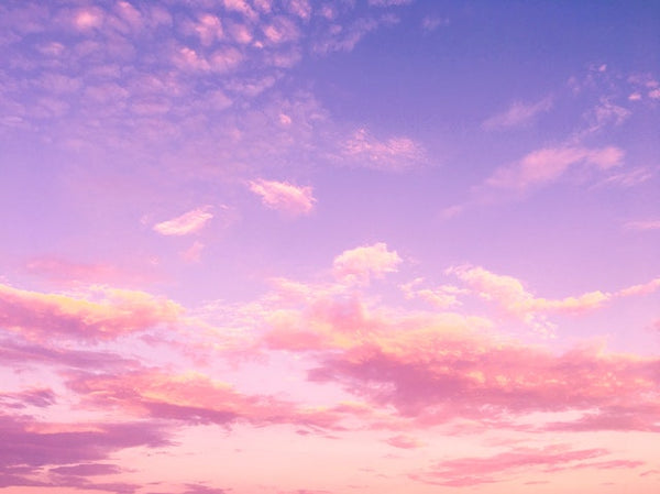 Pink and purple clouds 
