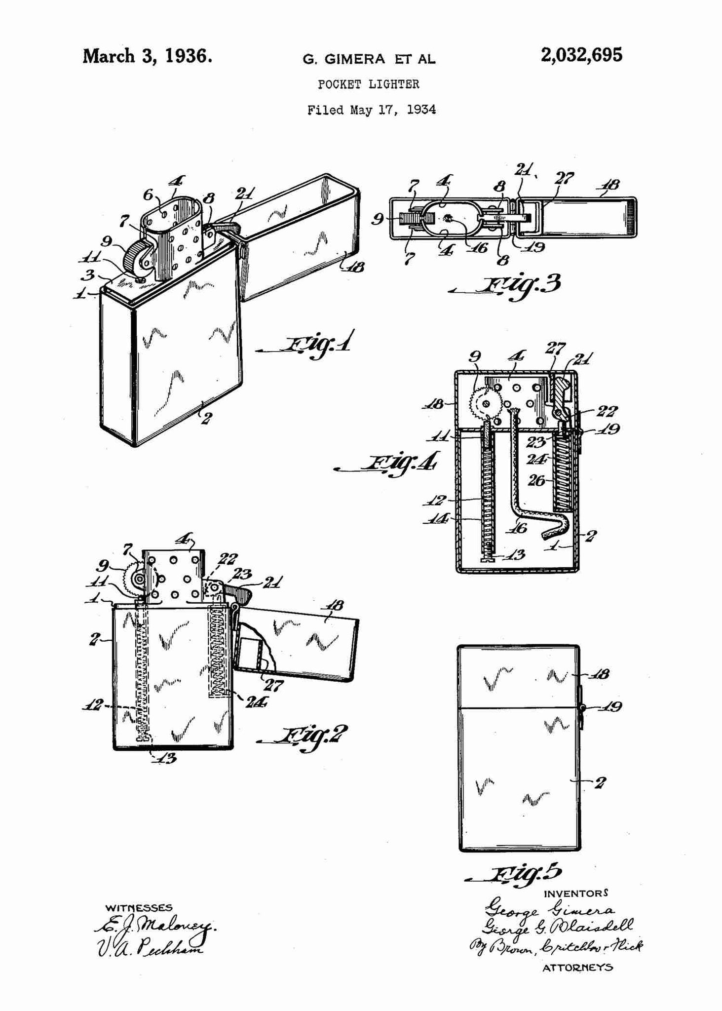 Zippo Lighter Patent Print - Zippo Tobacco Poster | Patent Wall Art