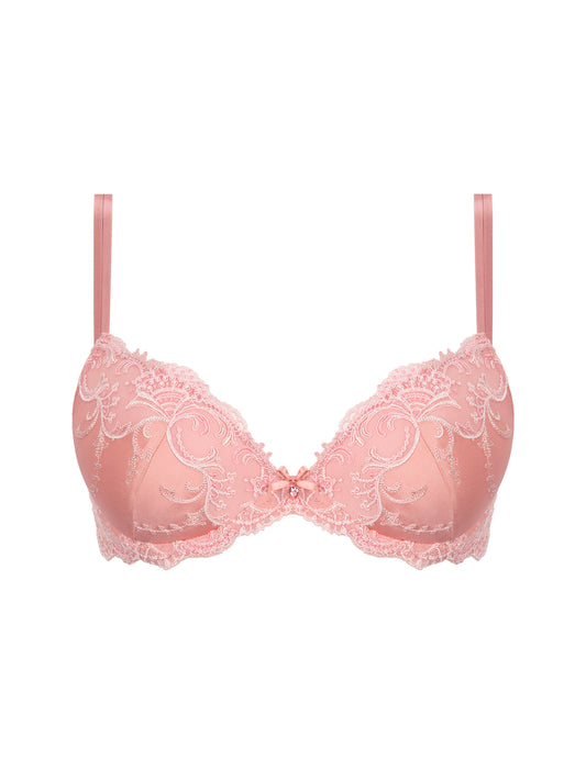 Splendeur Soie Pure Silk in Rose By Lise Charmel 3-Parts Full Cup Bra -  sizes 36-44 D-F (US sizes)