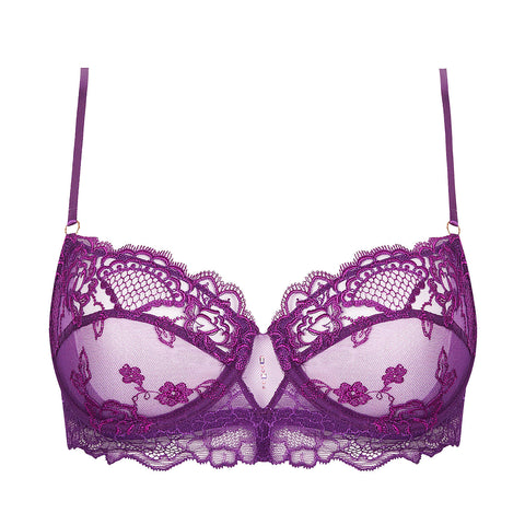 Buy Sans Complexe Lisa Unlined Full Cup Wired Lace Bra in Vintage Indigo  2024 Online