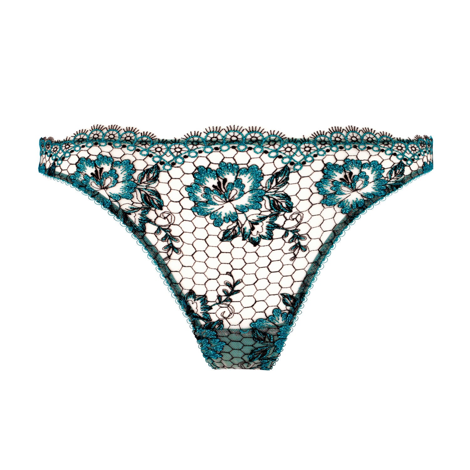 Evelina Thong in Lurex Peacock By Dita Von Teese Lingerie - XS-XL